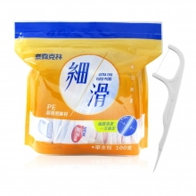 【小組】細滑牙線棒100支(單支包裝)x8袋_208518-8